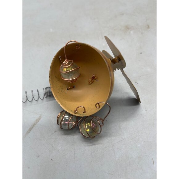 moose figurine ornament sprint brown Christmas beaded metal READ - Picture 4 of 5